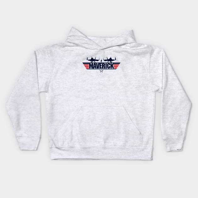 Top Gun Maverick Kids Hoodie by Dmitrij Vitalis